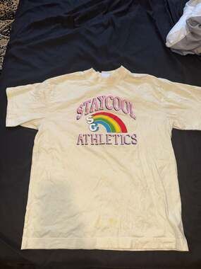 STAYCOOLNYC Athletics Rainbow Logo Graphic T-Shirt